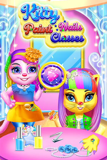 Android application Kitty nails paint classes screenshort