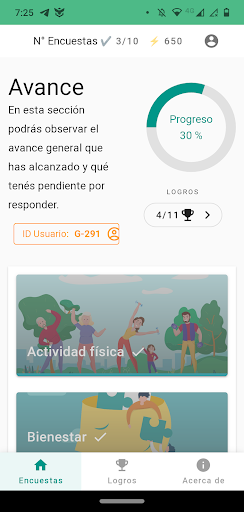Android application AHLESA - Tu informe de salud screenshort