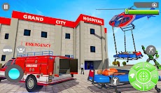 フラインググランドセフトオートファイブ救急車ロボットカートランスフォーム：ロボットゲームのおすすめ画像2