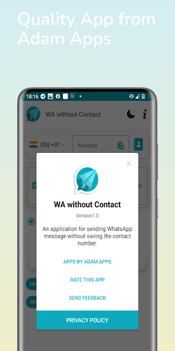 DirectChat w/o Saving Numbers Screen 3