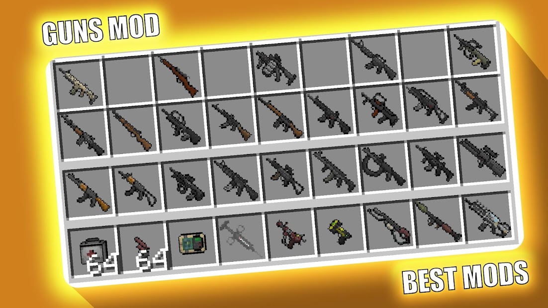 Capture 7 Guns Mod for Minecraft PE - MCPE android