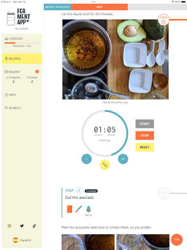 Screenshot of FermentApp