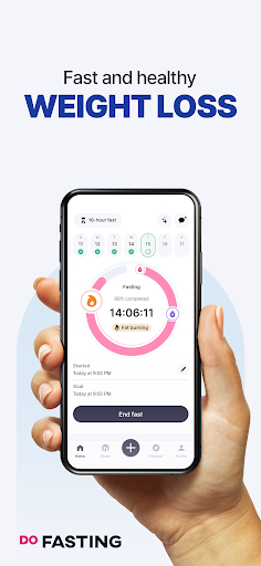 Android application DoFasting Intermittent Fasting screenshort