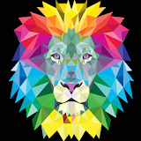 neon lion wallpaper icon