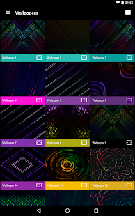 Neon Glow Rings - Icon Pack Tangkapan layar