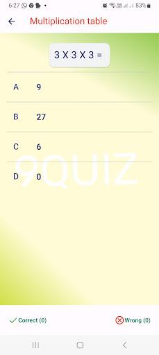 9 Quiz Screen 2