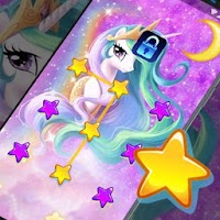 Cute Unicorn - App Lock Master Theme