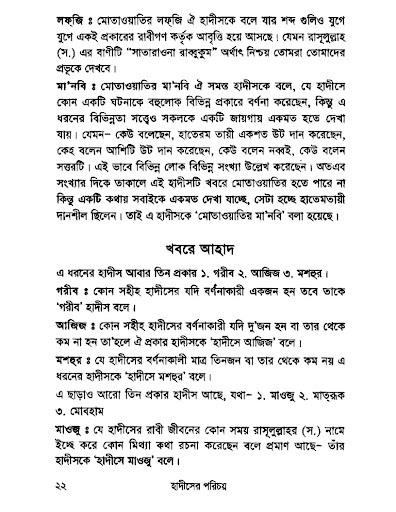 হাদীসের পরিচয় Screen 3