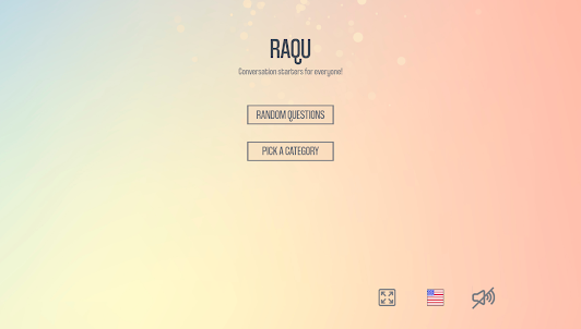RAQU - conversation starters