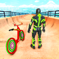 Mega Ramp Robot Bike GT Racing : Stunt Games 2021