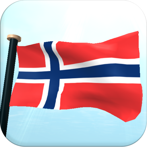 Svalbard and Jan Mayen Flag 3D logo