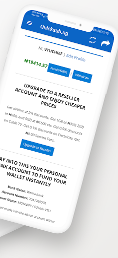 Quicksub: Cheap Data | Airtime Screen 2