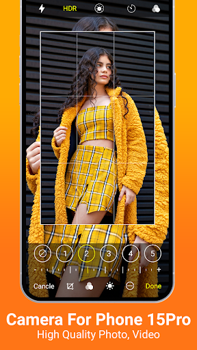 Android application Camera for iphone 15 pro max screenshort