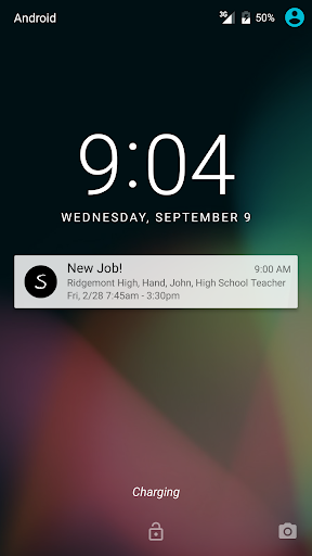 Android application SubAlert for Frontline Ed screenshort
