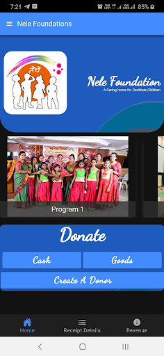 Android application Nele Foundation screenshort