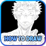 Cover Image of Herunterladen How to Draw Jujutsu Kaisen | Anime Step by Step 1.1 APK