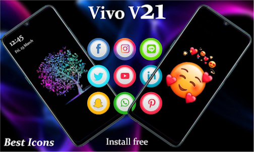 Theme for Vivo V21 Launcher: