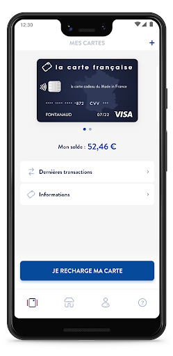 la carte française Screen 2