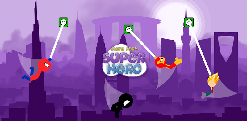Stickman Superhero Hook - Super Stick Heroes Swing