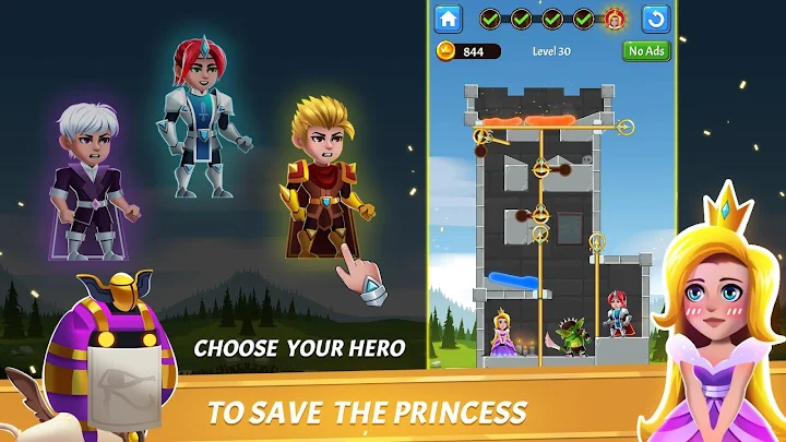 Hero Rescue – Pin Puzzle – Pull the Pin APK