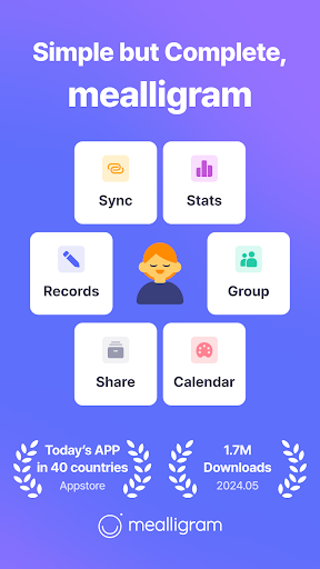 Android application Mealligram - my health journal screenshort