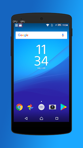 Android application CPU/GPU Meter & Notification screenshort