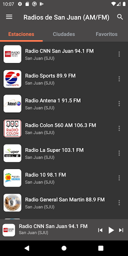 Android application Radios de San Juan (AM/FM) screenshort
