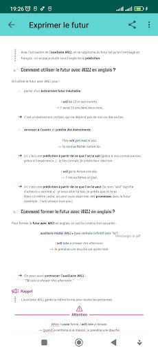 Cours Anglais 3ème Collège Screen 3