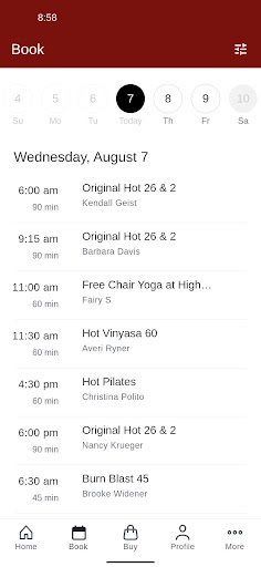Blaze Yoga Lancaster Screen 2