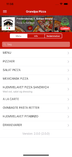 Android application Grandpa Pizza screenshort
