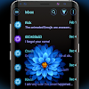 Blue Blossoms SMS Theme icon