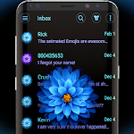Cover Image of Download Blue flower messenger theme  APK