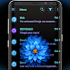 Blue Blossoms SMS Theme