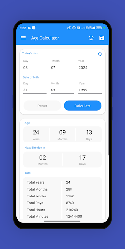 AGE Calculator (DOB) How U Old Screen 3