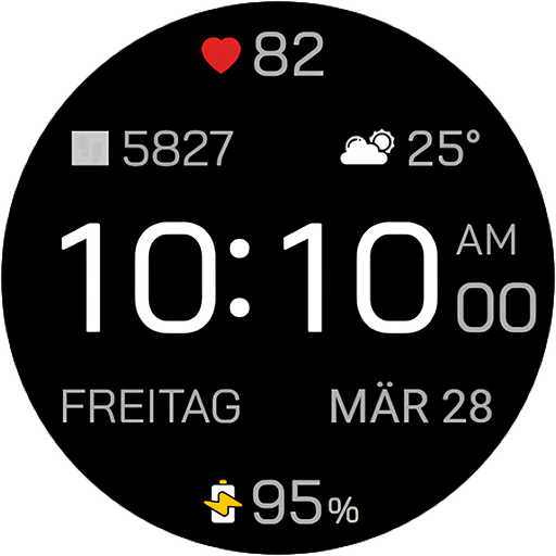 Time Canvas: Dig. Uhr-Fläche Auf Windows herunterladen