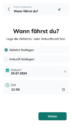 IDA - Deine Mitfahrapp Screen 3