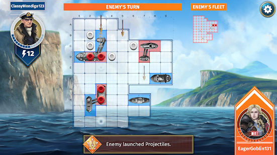 BATTLESHIP - Screenshot del gioco multiplayer