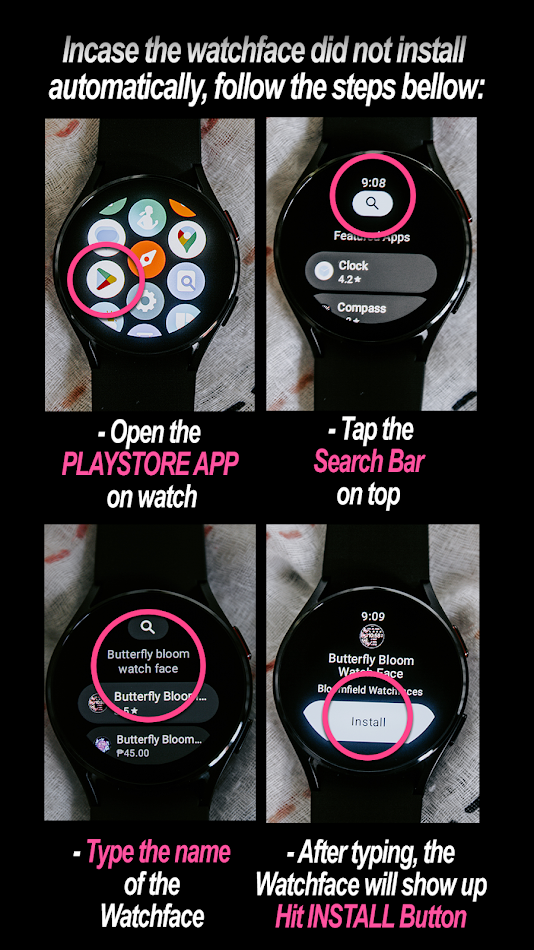 #8. Heart Bloom Analog (Android) Podle: Bloomfield Watchfaces