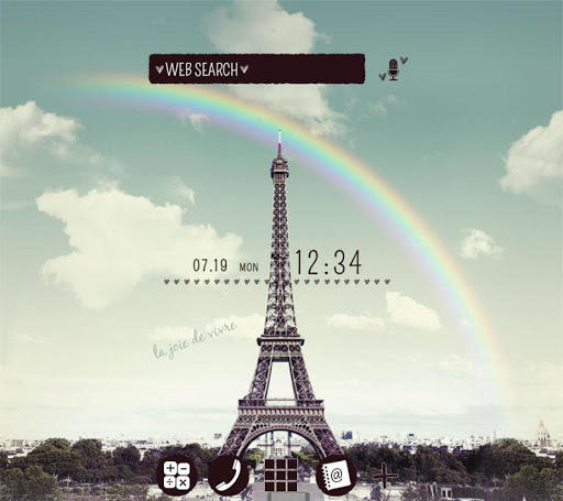 Android application Eiffel Theme Theme +HOME screenshort