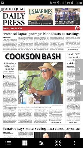 Android application Tahlequah Daily Press screenshort