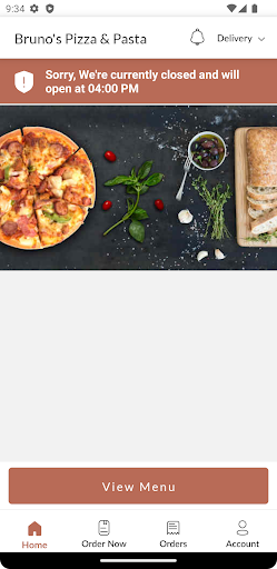 Brunos Pizza & Pasta Screen 2