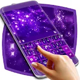Purple Glitter Keyboard icon
