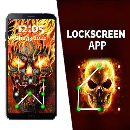 Skull Pattern Lock Screen Screen 2