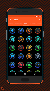 Lux Dark: gradient icons لقطة شاشة