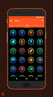 Lux Dark: gradient icons Screenshot