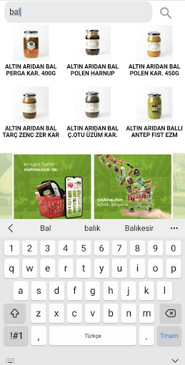Zuubine - Online Market Screen 2