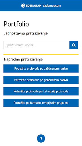 Bosnalijek Vademaecum Screen 2