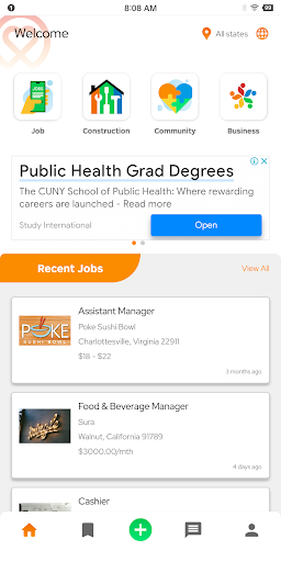 Android application Joob App screenshort
