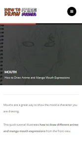 How to draw anime Mouth - Como desenhar boca de Anime 