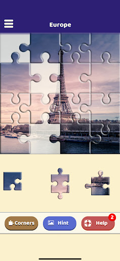 Europe Destinations Puzzle Screen 2